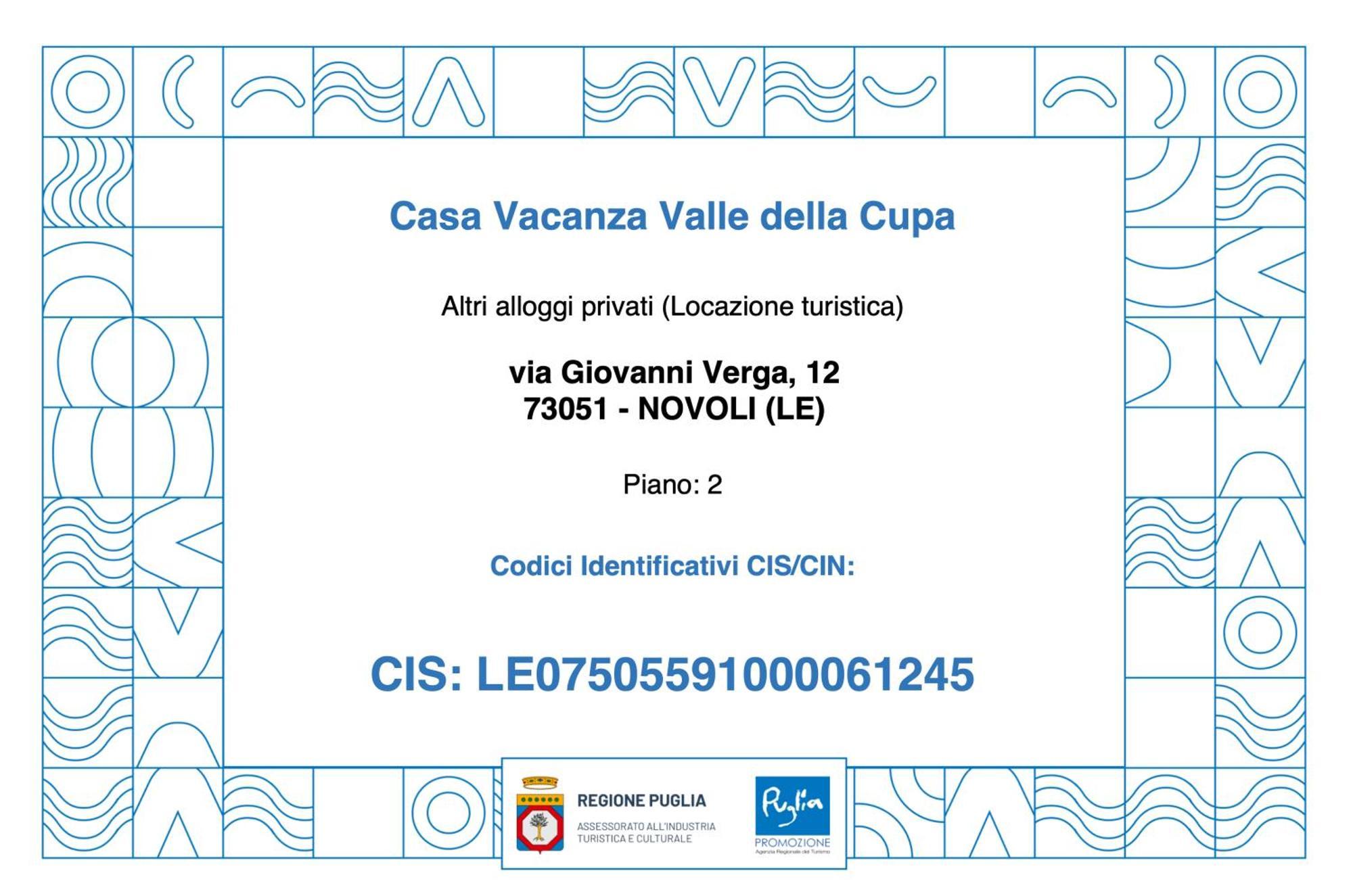 Casa Vacanza Valle Della Cupa Novoli Exterior photo